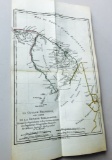 RARE 1780 Hand Colored Map of FRENCH GUYANA