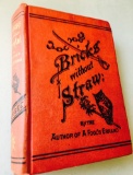 RARE Bricks Without Straw. A Novel by Towle (1880) RECONSTRUCTION KKK African-American Experience