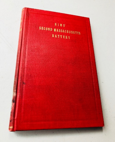 History of the Second Massachusetts Battery NIM'S BATTERY 1861-1865 by Whitcomb (1912) CIVIL WAR