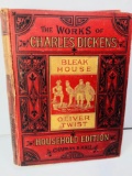 WORKS OF CHARLES DICKENS (c.1880) with Oliver Twist & Bleak House
