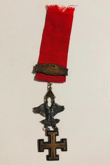 Scottish Rite Masonic Massachusetts Consistory Medal (c.1890)