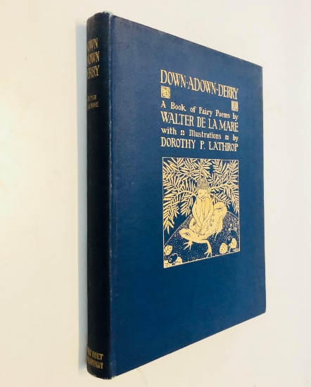 RARE Down-Adown-Derry: A Book of Fairy Poems (1924) Witches Witchcraft Fairies