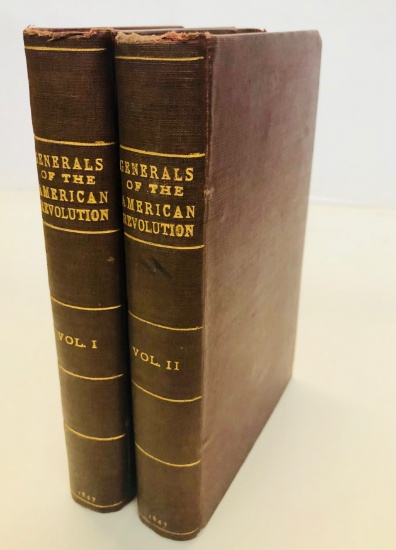 RARE Washington and the Generals of the American Revolution (1847) Two Volumes
