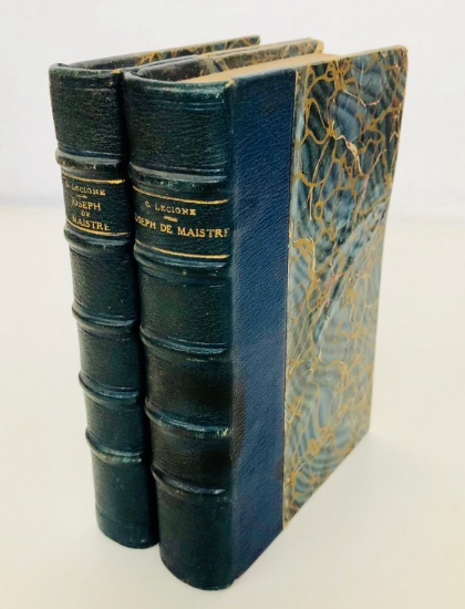 Collection of Books from d'Alexis Crosnier - Decorative Blue Leather with EXTRA (1922)