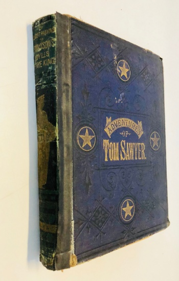 RARE The Adventures of TOM SAWYER (1883) Early Printing Hardcover