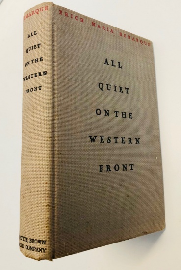 RARE All Quiet on the Western Front (1929) Erich Maria Remarque - FIRST US PRINTING