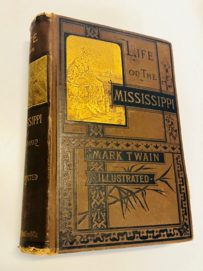 RARE Life on the Mississippi by MARK TWAIN (1883) Early Printing