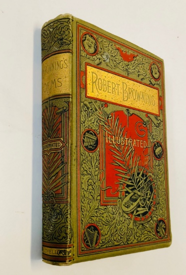 The Poetical Works of ROBERT BROWNING (c.1890) with DECORATIVE Covers