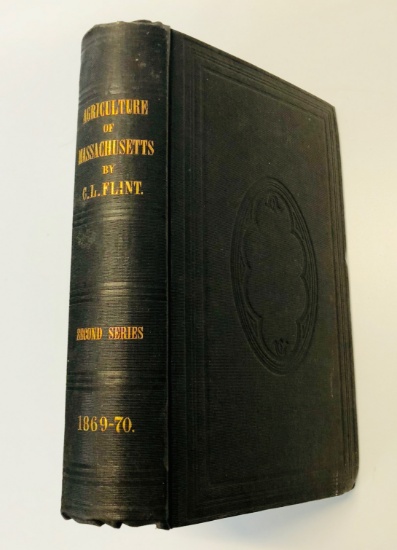 Eighteenth Annual Report of the Secretary of the Massachusetts (1869) Many Pressed Leaves Inside