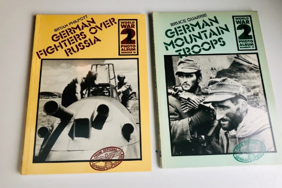 GERMAN Fighters over Russia & GERMAN Mountain Troops - WW2 Photo Albums