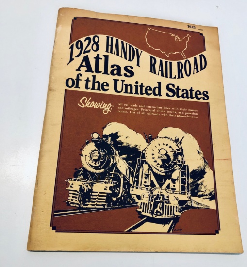 1928 Handy RAILROAD ATLAS of the United States