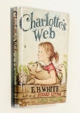 RARE CHARLOTTE'S WEB by E.B. White (1952) First Edition with Dust Jacket