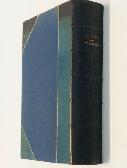 The Works of Robert Burns, Containing His Life by John Lockhart (c.1855) with LETTER