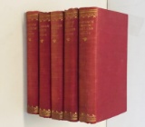 FIVE VOLUMES of Rudyard Kipling Novels (c.1900)