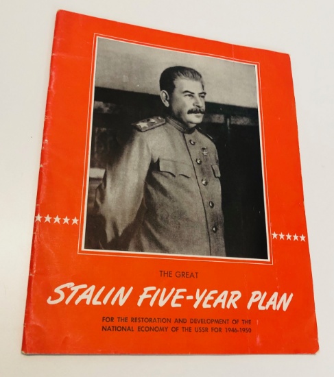 RARE The Great STALIN Five-Year Plan For the Restoration of the National Economy of the USSR (1946)