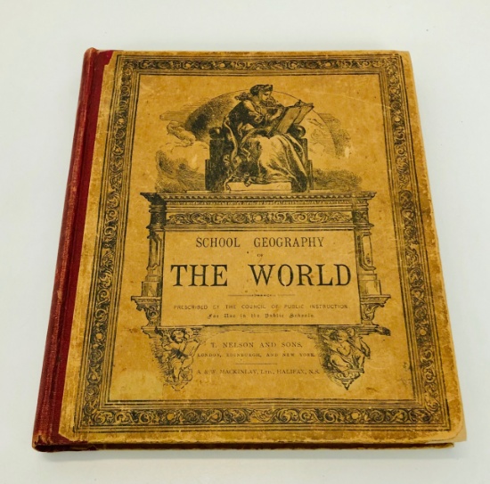 School GEOGRAPHY of the World (1907) with MAPS