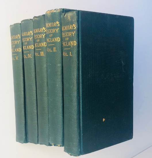The History of England from the Accession of James II in Five Volumes (c.1890)