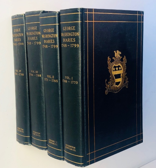 RARE The Diaries of GEORGE WASHINGTON, 1748-1799 - FOUR VOLUMES (1925)