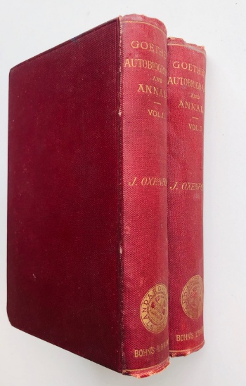 The Autobiography of GOETHE, Truth and Poetry, From my Own Life (1891) TWO VOLUMES