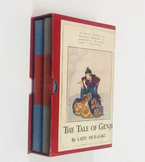 THE TALE OF THE GENJI - Volumes I and II by Lady Murasaki (1935) with Slipcase