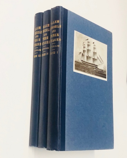 RARE Salem Vessels and Their Voyages, Three Volumes, by George Granville Putnam (1924)
