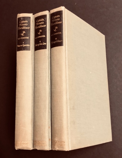 Captain Horatio Hornblower by C.S. Forester THREE VOLUMES (1939)