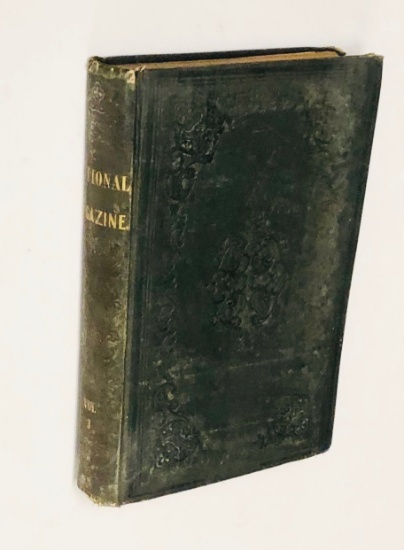 The NATIONAL MAGAZINE Bound (1853) Literature, Art, and Religon