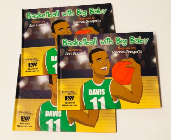 Basketball with Big Baby - THREE SIGNED BOOKS by Glen Big Baby Davis of the CELTICS