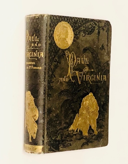 PAUL AND VIRGINIA by Bernard De Saint-Pierre (1879) DECORATIVE BINDING