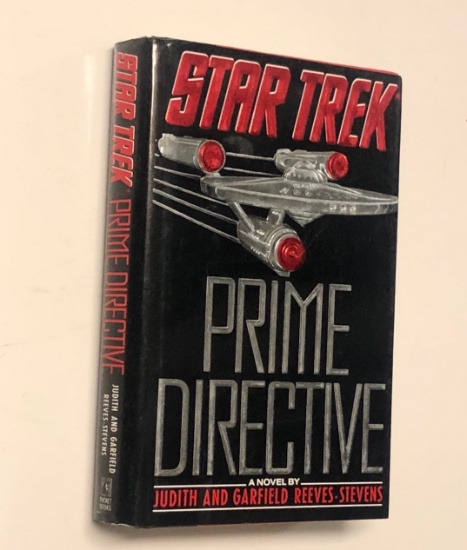 SIGNED Prime Directive by Judith Reeves-Stevens (1990) STAR TREK