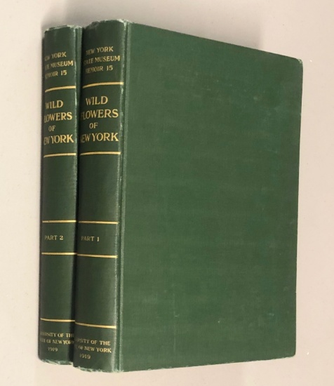 Wild Flowers of New York (1918) TWO VOLUME SET with 264 COLOR PLATES