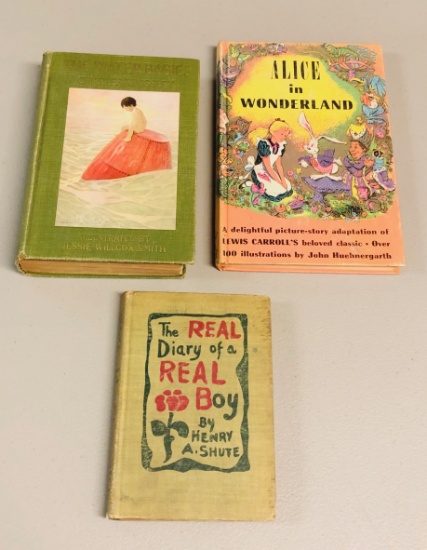 Lot of ANTIQUE CHILDREN'S BOOKS -  Alice in Wonderland - Water Babies