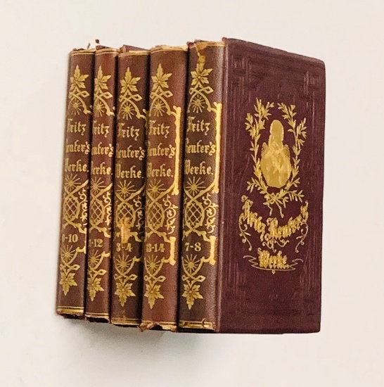 COLLECTION of 19th Century German Books with Decorative Bindings (c.1890)
