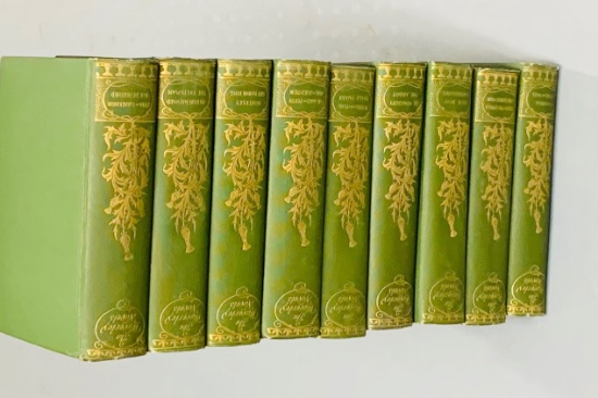 BEAUTIFUL 9 Volume WAVERLY NOVELS Set - Sir Walter Scott (1898)