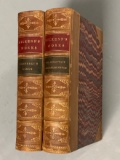 Two Volumes Works of CHARLES DICKENS (1873) Decorative Bindings