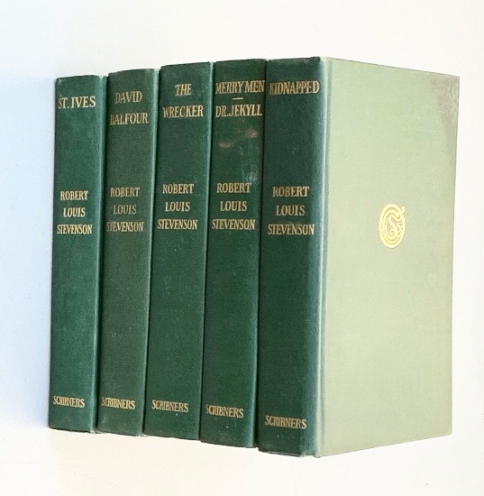 Five Volumes of Robert Louis Stevenson including DR. JEKYLL (1911)