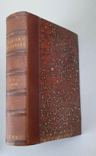 Harper's New Monthly Magazine: Dec 1873 to May 1874 BOUND Walt Whitman - Slavery - Lewis & Clark