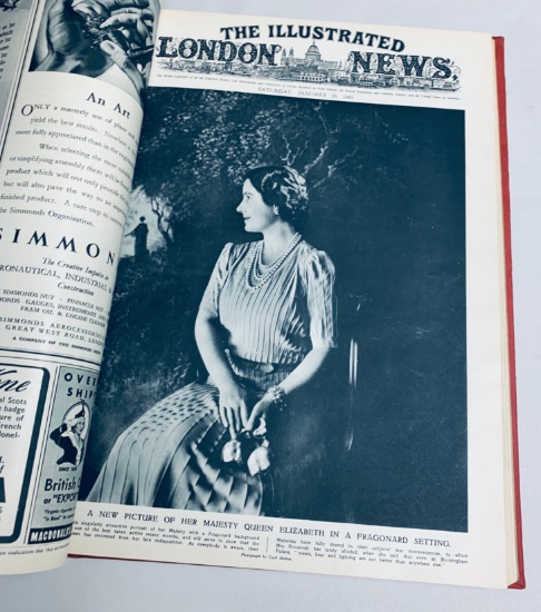 RARE Illustrated London News BOUND 1942-1943 with TONS OF WW2 PHOTOGRAPHS & ARTICLES