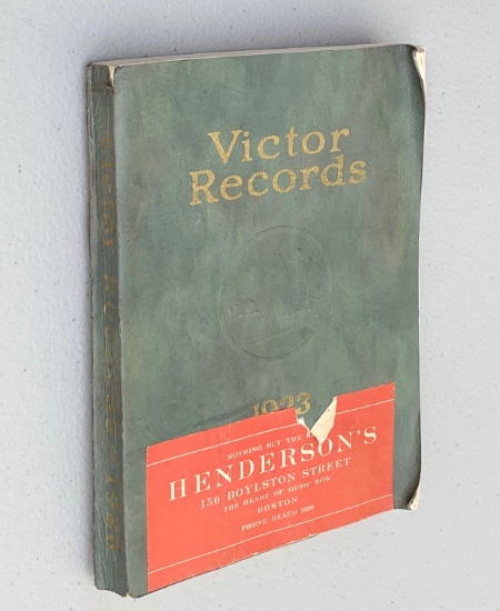1923 Catalog of VICTOR RECORDS