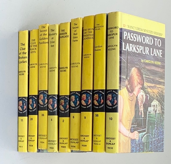 COLLECTION of Nancy Drew Mystery Story Books