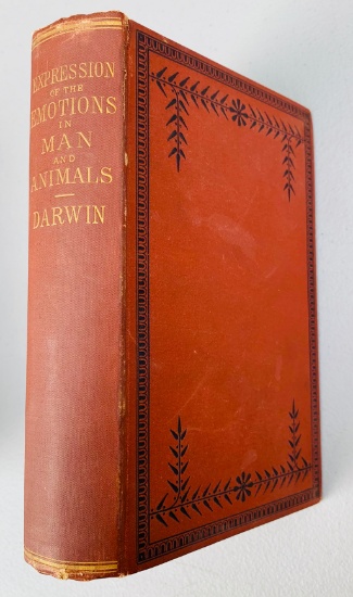 RAREST The Expression of the Emotions in Man and Animals by CHARLES DARWIN (1886)