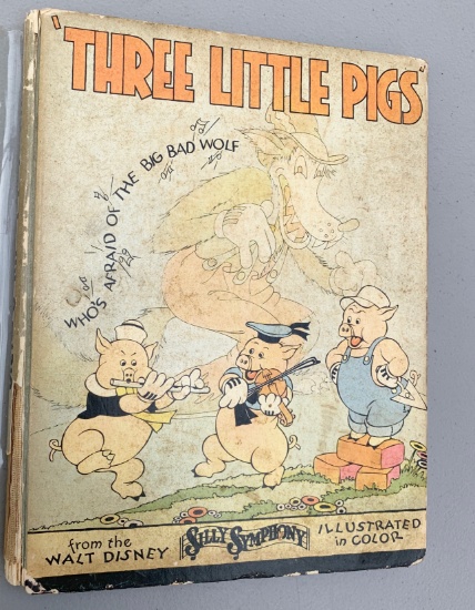 THREE LITTLE PIGS by Walt Disney Studios (1933) FIRST EDITION