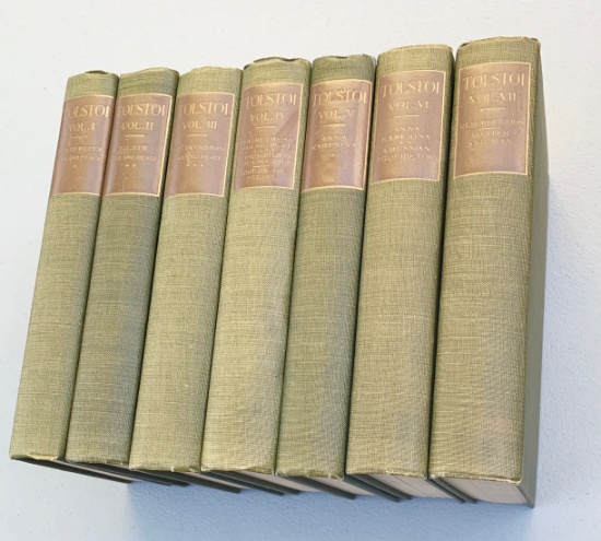 Works of LEO TOLSTOI (1911) Seven Volume Set - WAR & PEACE - ANNA KARENINA