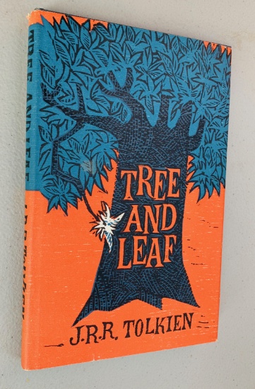 RARE Tree and Leaf by J.R.R. Tolkien (1965) First U.S. Printing with Presentation Slip