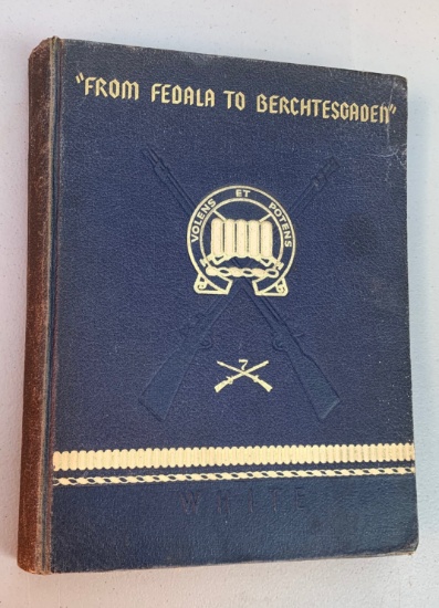 RARE From Fedala to Berchtesgaden: History of the 7th United States Infantry in World War II (1947)