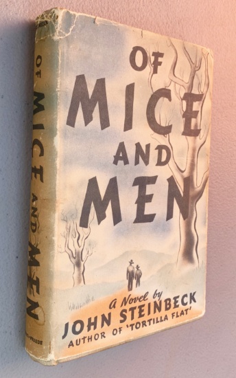 RARE Mice and Men by John Steinbeck (1937) with Dust Jacket