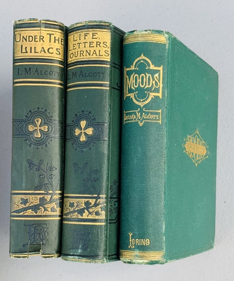 RARE Moods by Louisa May Alcott (1864) FIRST EDITION with Two Additional Books