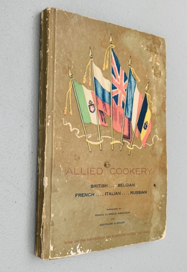 ALLIED COOKERY (1916) WW1 Cook Book