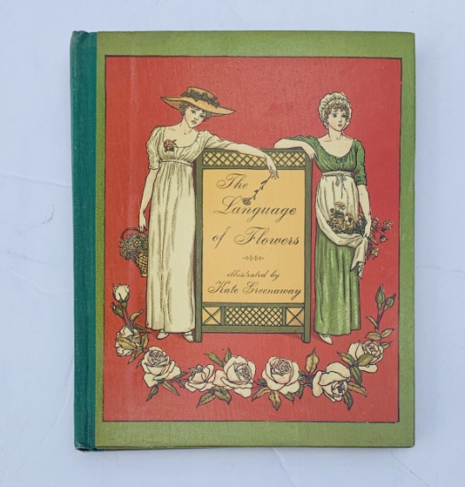 RARE Language of Flowers by KATE GREENWAY (c.1910) Children's Book