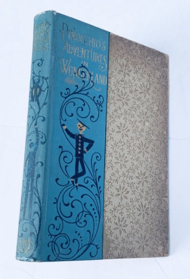 RARE Pinocchio's Adventures in Wonderland (1898) First Edition